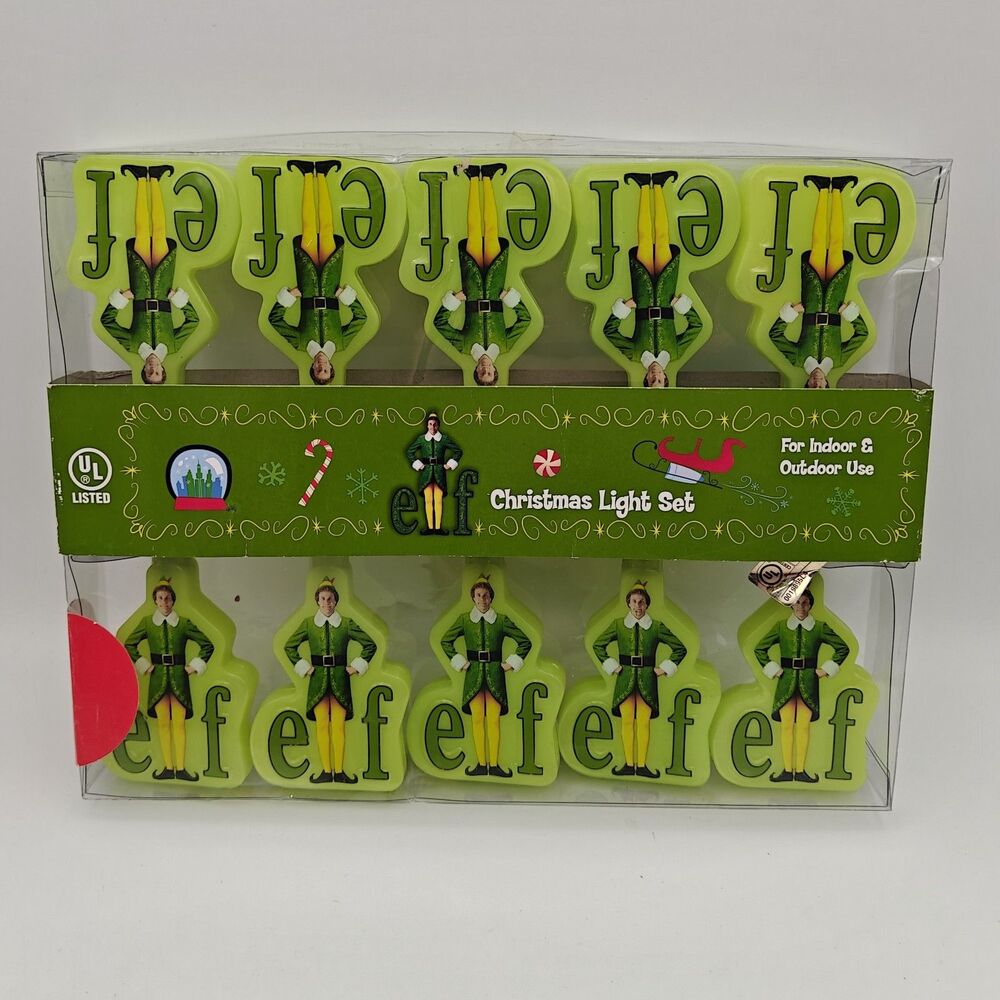 Kurt Adler Elf Movie 10 Light Set Christmas String Lights Buddy Indoor Outdoor